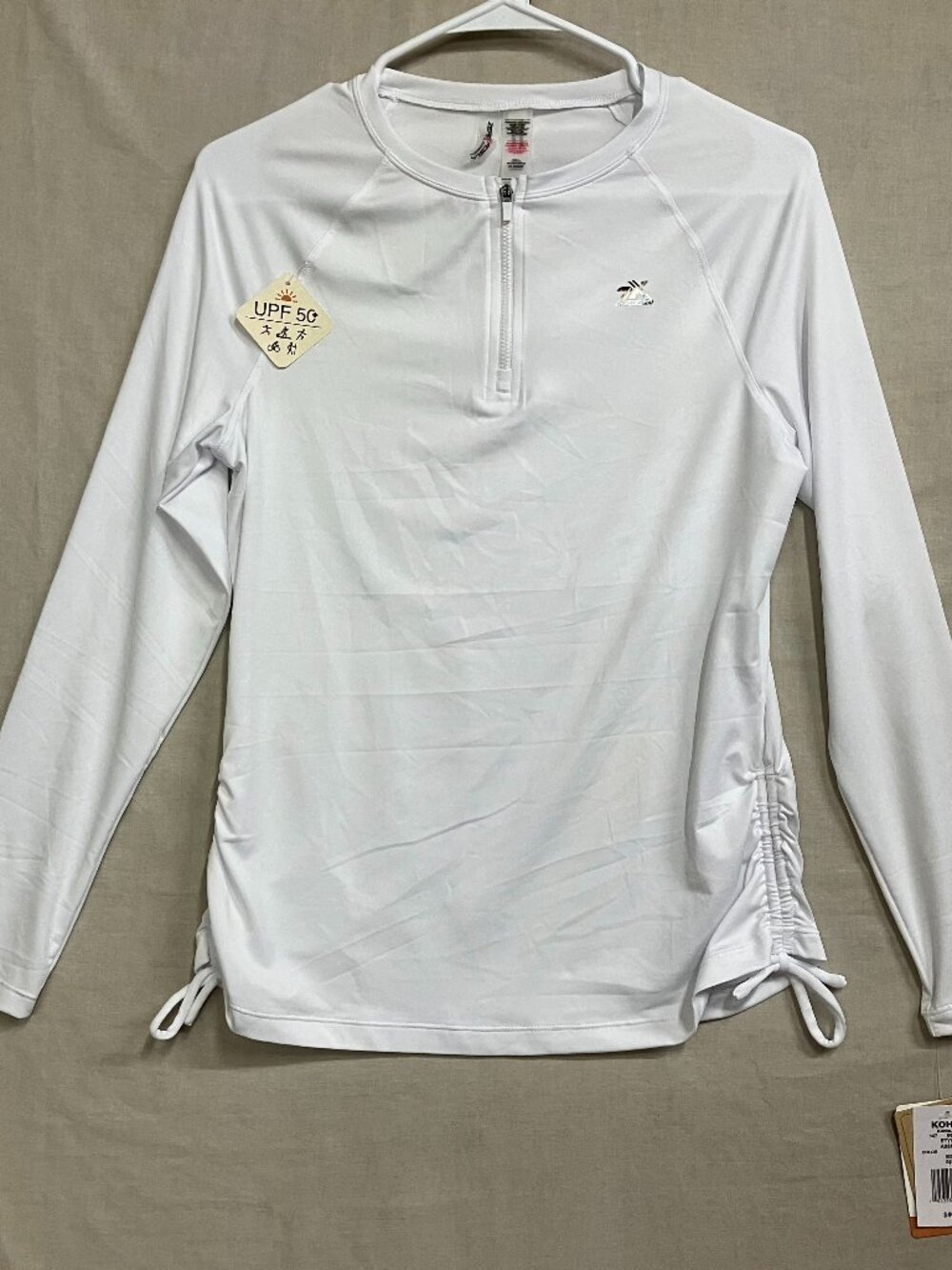 ZeroXposur Protection Top Women's Small Ehite Long Sleeve Raglan UPF 50+ Sun